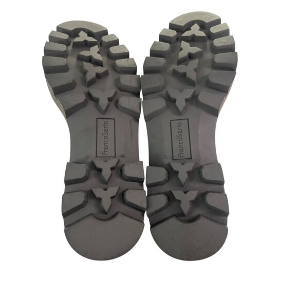 Franco Sarto Patent Leather Lug Sole Loafers  Putty Size 7.5 M NEW - Picture 5 of 6